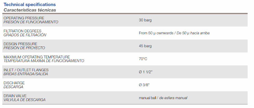 ALSF3 Technical Specifications